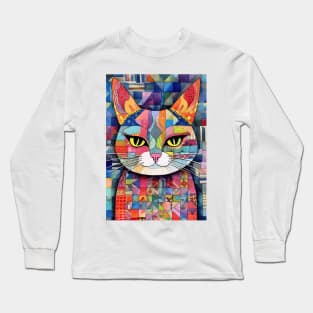 Abstract Cat 1 Long Sleeve T-Shirt